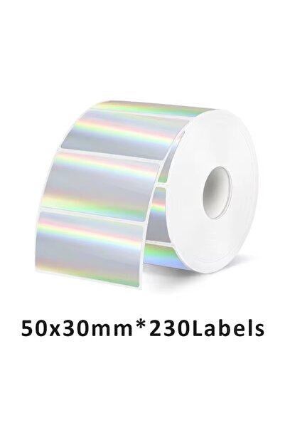 Choice15 50x30-silver laser 40-50mm laser thermal label printer sticker self-...