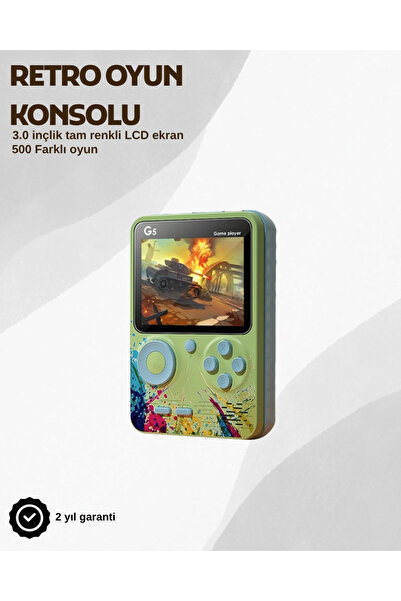 MRAYss G5 Taşınabilir Retro Oyun Konsolu – Çocuk ve Yetişkinler İçin
