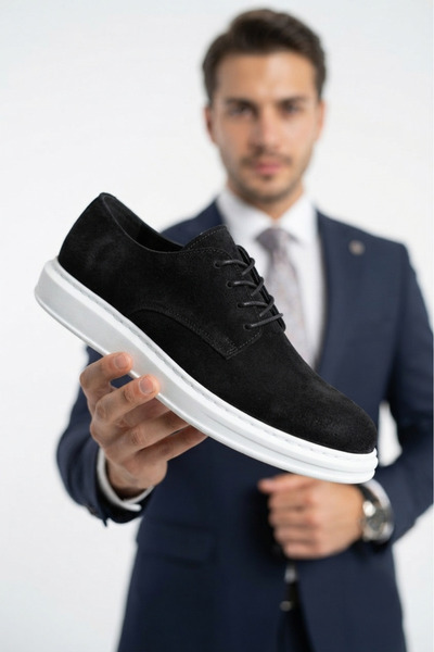 Zerenyus Classica Premium Suede Classic Men's Shoes Black White