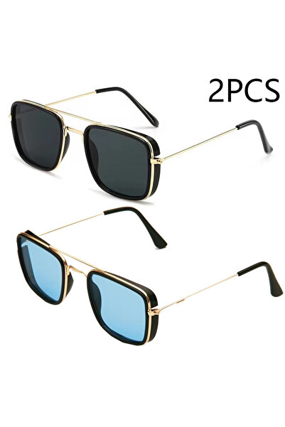 Choice4 green Fashion Sunglasses European and American Metal Small Square Fra...