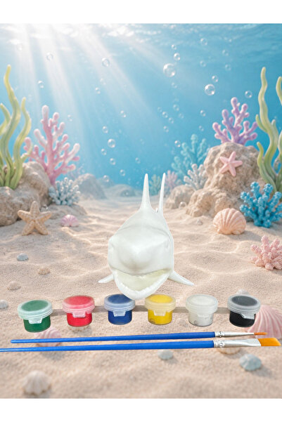 shop MEGALODON 20 CM KÖPEK BALIĞI 3D FİGÜR BOYAMA SETİ