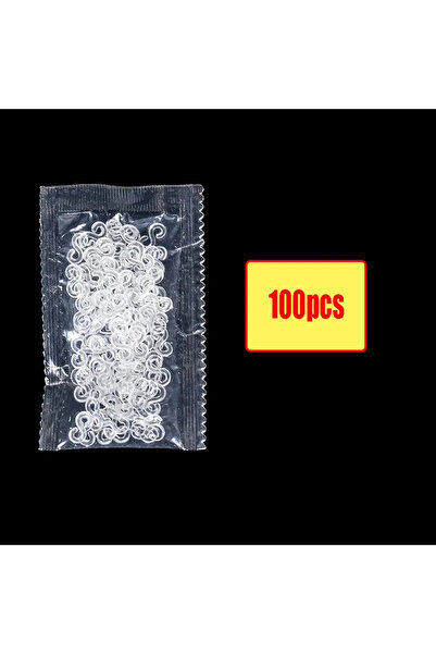 Choice3 100 pcs 48/100/300/500/1000 Pcs Transparent Loom Bands Kits S Clips f...