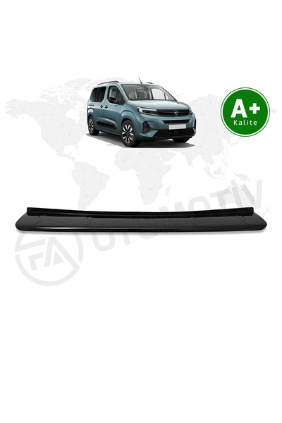 FA OTOMOTİV Opel Combo Arka Tampon Eşiği Parlak Siyah 2024 Model ve Sonrası