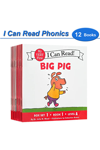 Choice Red Pig I Can Read Phonics 12 Books/Set My Very First Picture Books En...