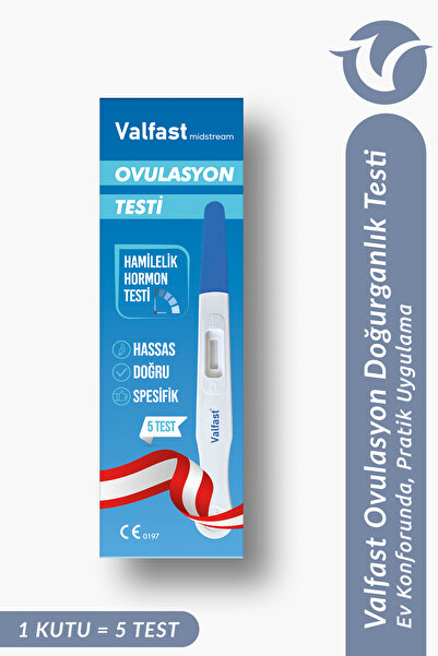 Valfast Ovulasyon Doğurganlık (Yumurtlama) Testi 1 Kutu 5 Adet
