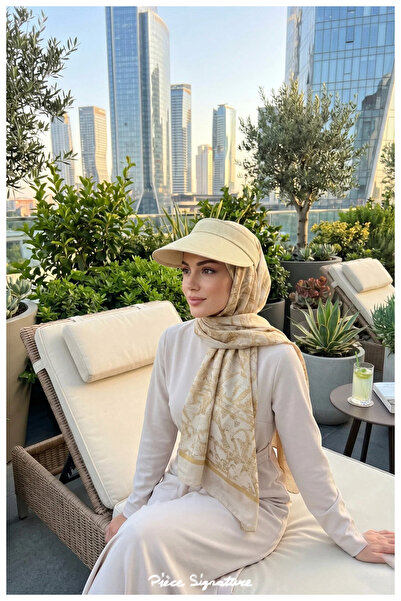 PIECE SIGNATURE Summer's Most Stylish Protection, Straw Textured Visor Hat