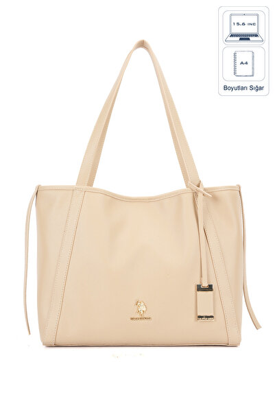 U.S. Polo Assn. K.Beige Women's Shoulder Bag Us26589