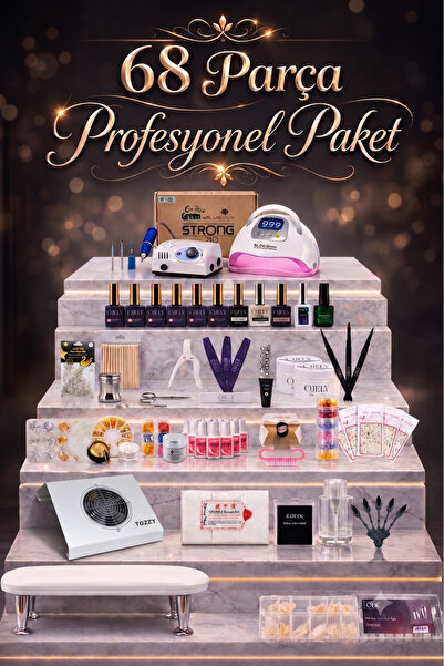 OJELY PRO Nail Art Seti – Full Profesyonel Paket (Her Şey Dahil)