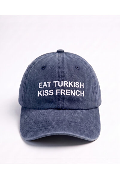 Tresore ''Eat Turkish Kiss French'' Embroidered Washed Cap