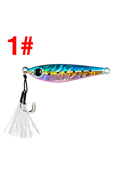 Choice 20g 1 1Pc Sinking Jig 10g/20g/30g/40g/60g/80g Metal Casting Lure Lumin...