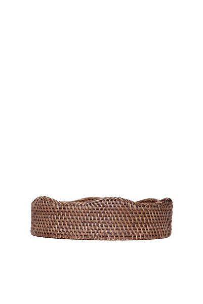 Yargıcı Rattan Yuvarlak Tepsi(30x8 Cm)
