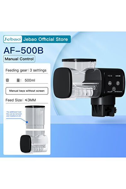 choice2 وحدة تغذية حوض السمك الجديدة Jebao Jecod AF-500B بدون بطارية وحدة تغذ...