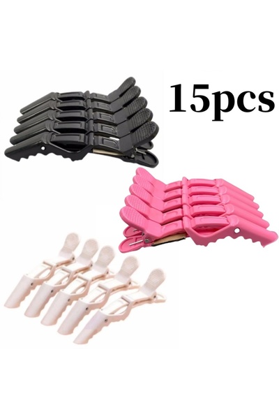 Choice 15pcs 5-30pcs Alligator Hair Clip Plastic Nonslip Hairpin Black Pink D...