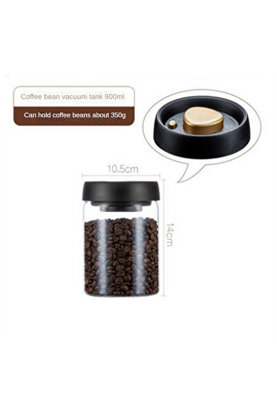 Choice1 900ml 1pack Coffee Bean Storage Container Airtight Lid Sealed with Pr...