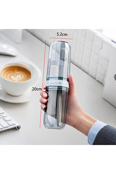 Choice transparent Blue Portable Toothpaste Toothbrush Protect Holder Case Tr...
