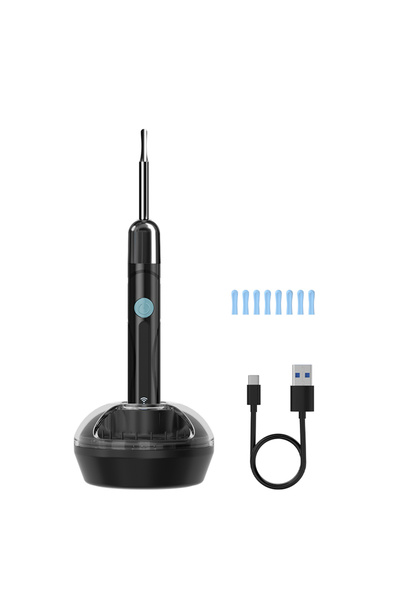 Choice5 Black With Ear Case WiFi Endoscope 4.2mm 1080P Ear Picker Camera with...