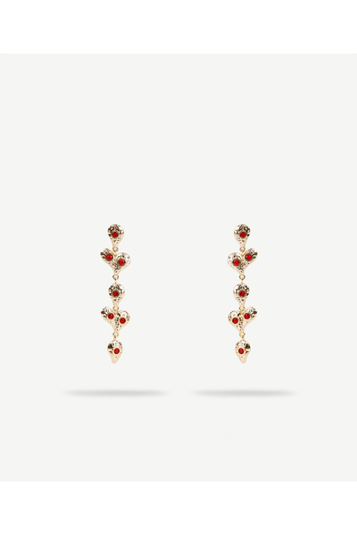Yargıcı Heart Shaped Dangle Earrings