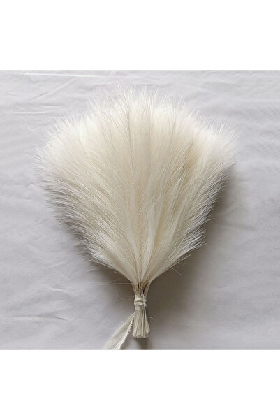 Choice18 10pcs Milky white 10-100Pcs Artificial Pampas Grass Fluffy Reed Bouq...