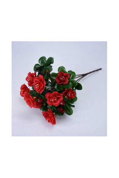 Choice4 bright red Outdoor Fall Artificial Red Azalea High Quality Flowers Bu...