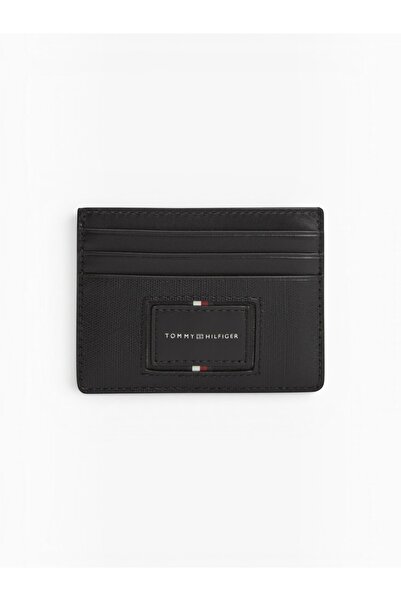 Tommy Hilfiger TH FOUNDATION CC HOLDER Erkek Siyah Cüzdan - AM0AM14504