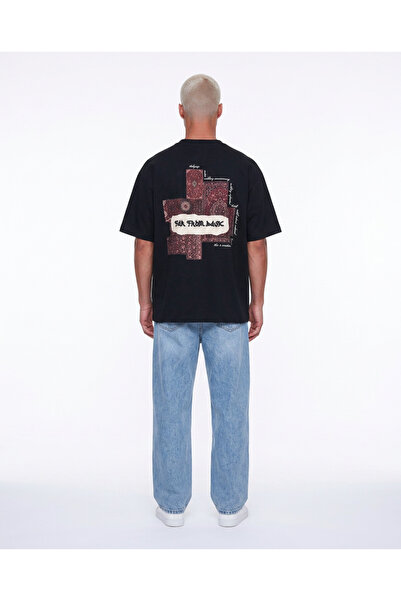 Respire Men's Ffb Patch Oversize T-Shirt Black