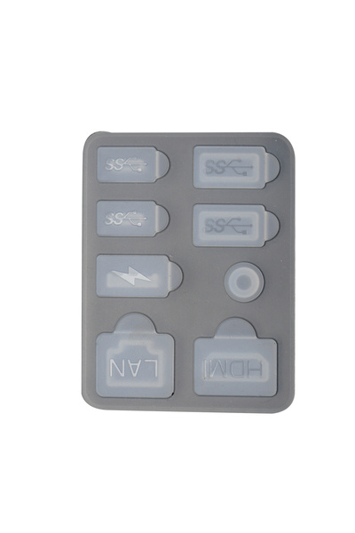 Choice1 Clear Dust Plug Prevent Protective Cover Silicone Case Anti-dust USB ...