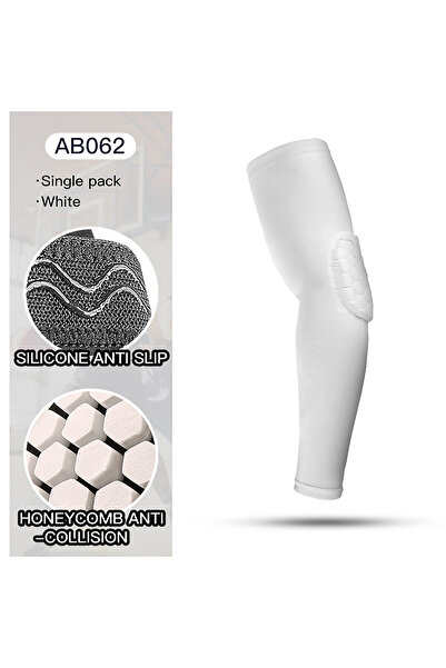 Choice10 واقي كوع رياضي M AB062-WH بتصميم خلية النحل مضاد للصدمات وحماية من ا...