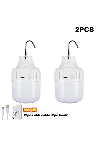 Choice4 80wa-2pcs 1-10pcs USB Rechargeable LED Lamp Bulbs High Brightness Out...