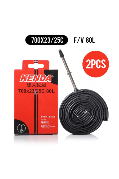 Kenda 2pc 700x23-25C FV80L 2PCS Bicycle Inner Tube 700C 23C 25C 28C 35C 45C C...