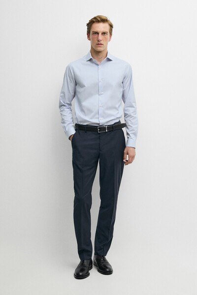 Massimo Dutti Slim fit çizgili tailoring gömlek