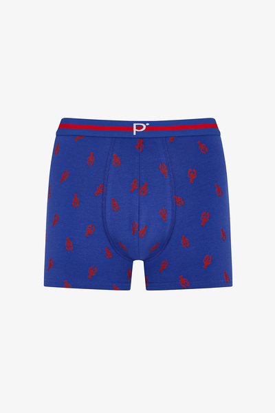 Penti بوكسر رجالي منقوش باللون الأخضر الساخن مكون من 3 قطع