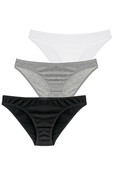 Penti Graue Fresh Slip Höschen im 3er-Pack