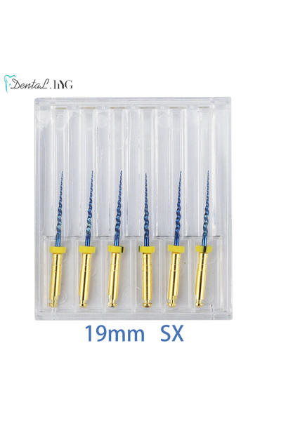 Choice4 19mm SX HARBOR Dental SX-F3 Blue Files Nitinol Rotary Universal Engin...