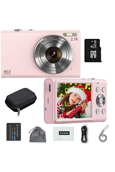 Choice P-32G Card-Bag 4K Digital Camera Autofocus Vlogging Camera HD 48MP wit...