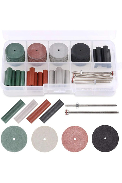choice2 A (42pcs) 42Pcs Polishing Wheels Kit 40Pcs Lab Beauty Silicone Polish...