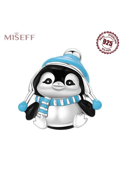 choice2 OTC1484 MISEFF S925 Sterling Silver Charm Animals Penguin Raccoon Bea...