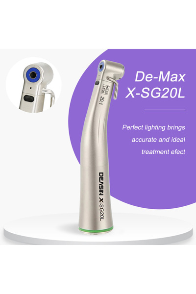 Choice XSG20L DEASIN قبضة زاوية معاكسة لزراعة الأسنان بمؤشر LED وضوء الألياف ...