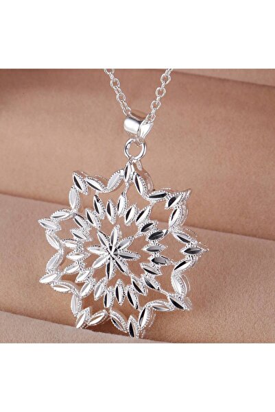 Choice AN1765 925 Sterling Silver Necklace Flower Pendant for Women High Qual...