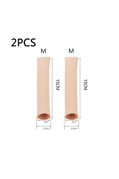 Choice3 M-2PCS 1-8pcs Silicone Cover Cut Fabric Toe Separator Spacer Tube Sle...