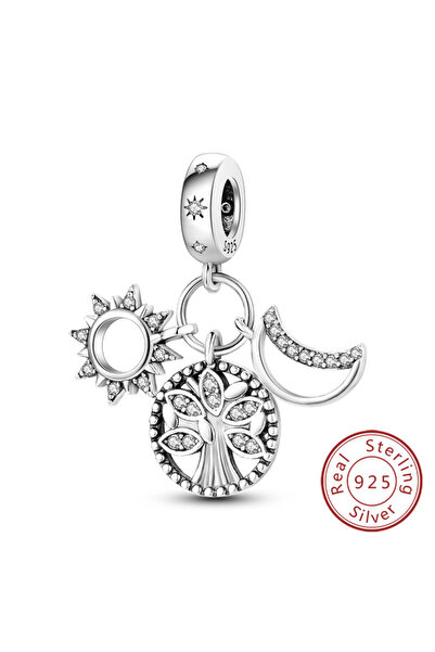 Choice KTC662 Charm Pendant 925 Sterling Silver Tree Of Life Love Happy Famil...