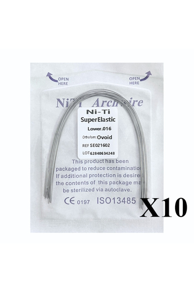 Choice20 016 Lower-NITI AG Super Elastic NiTi Orthodontic Arch Wires - Round,...
