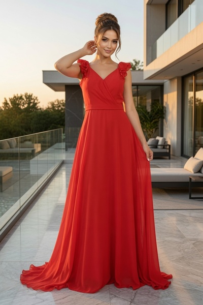 FaBe Fashion Valonlu Şifon Elbise