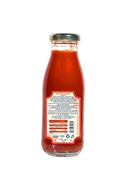 OTS Organik Ketçap 275 gr (Organik Sertifikalı, Pestisit Analizli)