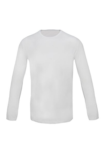 SAYGINLAR İŞ TEKSTİLİ Tricou cu mânecă lungă cu decolteu - Slim Fit