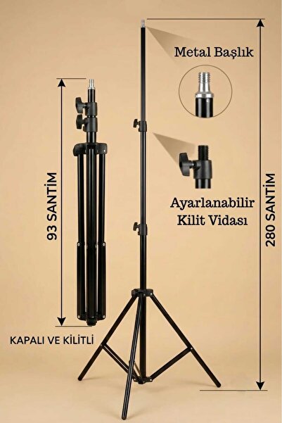 Genel Markalar Metal Ayarlanabilir Tripot Stand