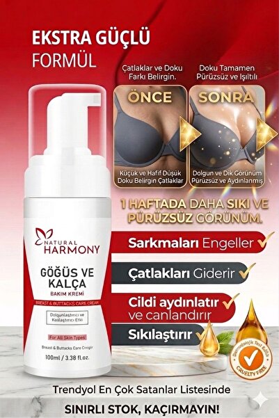 Natural Harmony Göğüs Kalça ,Dikleştirici çatlak.giderici sıkılaştırıcı Göğüs...