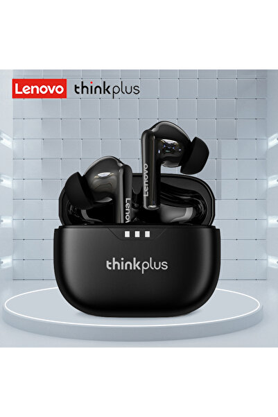 Choice Lenovo Black Headphones Wireless Bluetooth 5.2 Earbuds HiFi Stereo Noi...