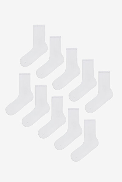 Penti Men's Marsmelov Basic White 10 Pairs of Socks