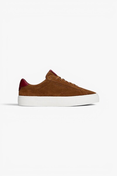 Tommy Hilfiger Premium Dress Cupsole Suede Men's Brown Sneakers - Fm0Fm05573
