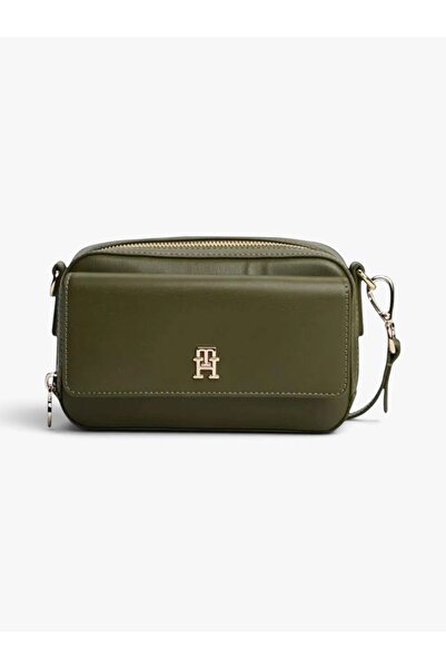 Tommy Hilfiger TH ICON CAMERA BAG Kadın Yeşil Çanta - AW0AW17680